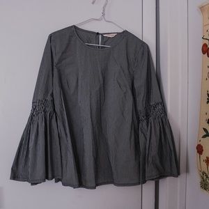 Boho Flared-Sleeve Blouse